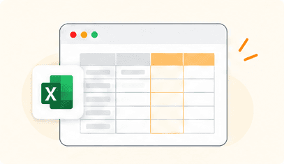 Spreadsheet used for invoices